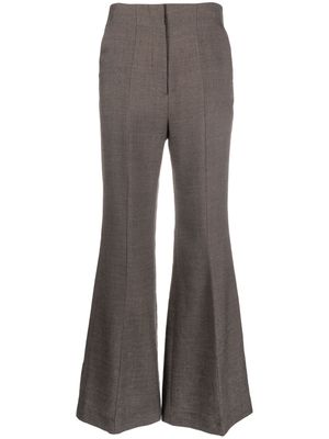 Nanushka high-rise flared trousers - Brown