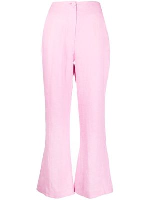 Nanushka high-waisted flared trousers - Pink