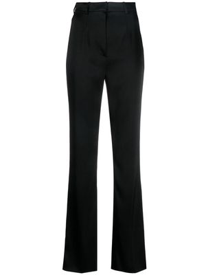 Nanushka high-waisted satin trousers - Black