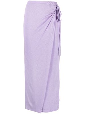 Nanushka Inaya wrap maxi skirt - Purple