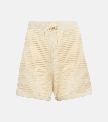 Nanushka Jael crochet cotton-blend shorts