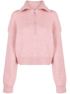 Nanushka Jannis knitted polo jumper - Pink