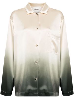 Nanushka Jelmer ombré-effect satin shirt - Multicolour