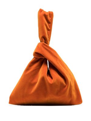 Nanushka Jen velvet clutch - Orange