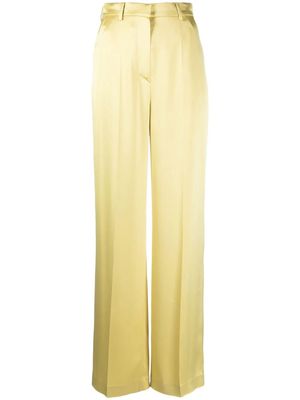 Nanushka Kezia satin wide-leg trousers - Yellow