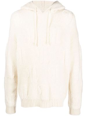 Nanushka knitted pullover hoodie - Neutrals