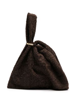 Nanushka large Jen faux-shearling bag - Brown