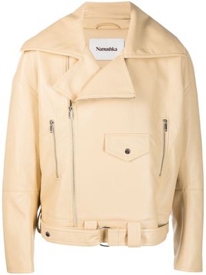 Nanushka leather jacket - Yellow