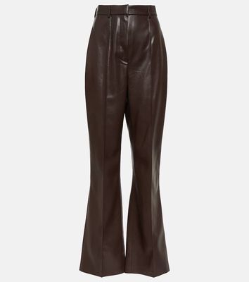 Nanushka Leena faux leather flared pants