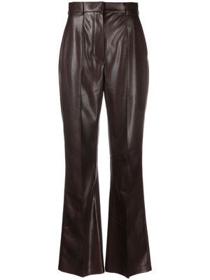 Nanushka Leena faux-leather trousers - Brown