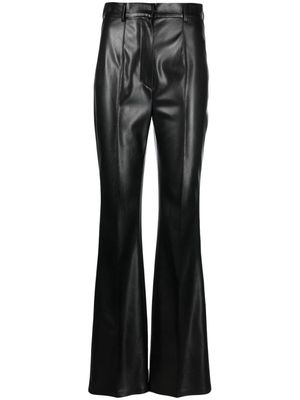 Nanushka Leena high-waist flared trousers - Black