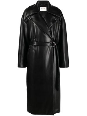 Nanushka Liano belted trench coat - Black