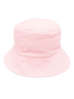 Nanushka logo-embroidered bucket hat - Pink