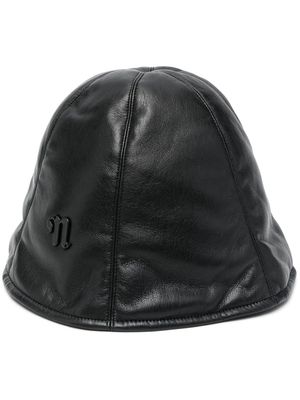 Nanushka logo slip-on bucket hat - Black