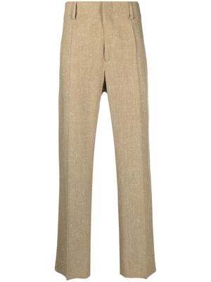 Nanushka Loic cotton straight-leg trousers - Neutrals