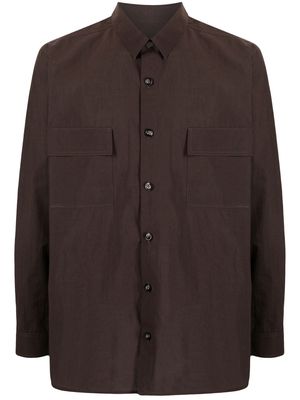 Nanushka long-sleeve button-fastening shirt - Brown