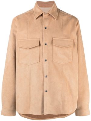 Nanushka long-sleeve button-fastening shirt - Neutrals
