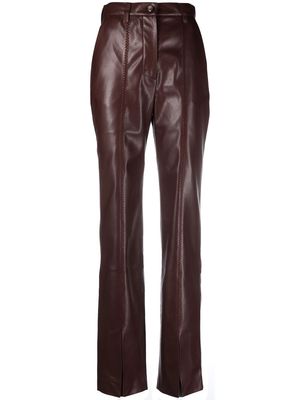 Nanushka Masa split-front trousers - Brown