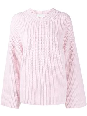 Nanushka Maura round-neck knit jumper - Pink