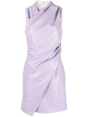 Nanushka Melba wrap mini dress - Purple