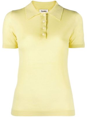 Nanushka merino-wool polo shirt - Yellow
