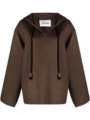 Nanushka Moshe long-sleeve hoodie - Brown