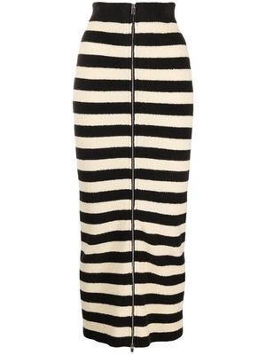 Nanushka Nima striped terry-cloth skirt - Neutrals