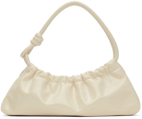 Nanushka Off-White Vegan Leather Valerie Shoulder Bag