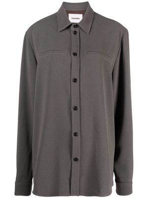 Nanushka oversized long-sleeve shirt - Grey
