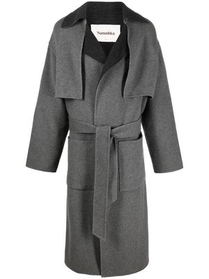 Nanushka oversized robe coat - Grey