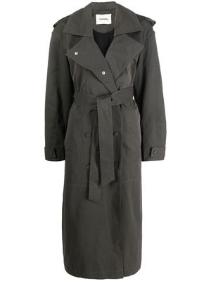 Nanushka oversized trench coat - Grey