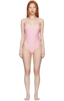 Nanushka Pink Janice One-Piece Swimsuit