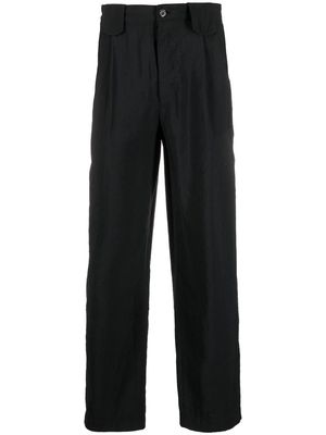NANUSHKA pleat-detail straight-leg trousers - Black