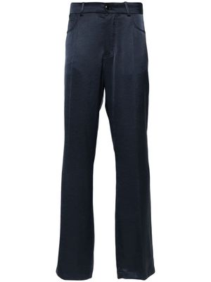 Nanushka pressed-crease wide-leg trousers - Blue