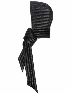 Nanushka quilted hooded scarf - Black