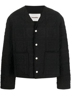 Nanushka quilted padded jacket - Black