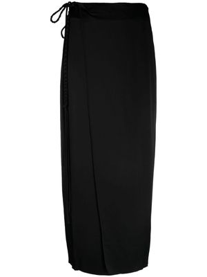 Nanushka Racha wrap skirt - Black