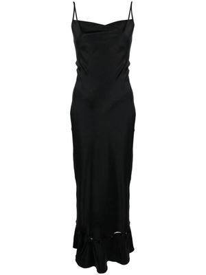 Nanushka Renny panelled satin dress - Black