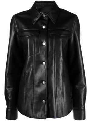 Nanushka Rocio faux-leather jacket - Black