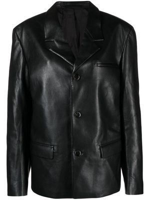 Nanushka Rox regenerated-leather blazer - Black