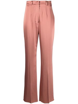 Nanushka satin straight-leg trousers - Pink