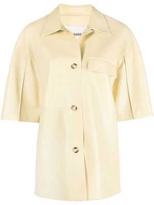 Nanushka short-sleeve hybrid shirt blazer - Yellow