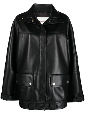 Nanushka Silva panelled faux-leather jacket - Black