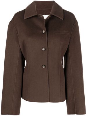 Nanushka single-breasted wool blazer - Brown
