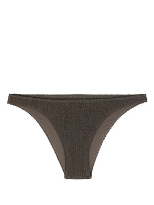 Nanushka textured-finish bikini bottoms - Green