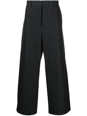 Nanushka wide-leg cotton trousers - Black