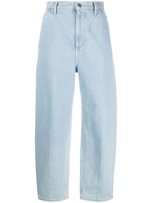 Nanushka wide-leg cropped jeans - Blue