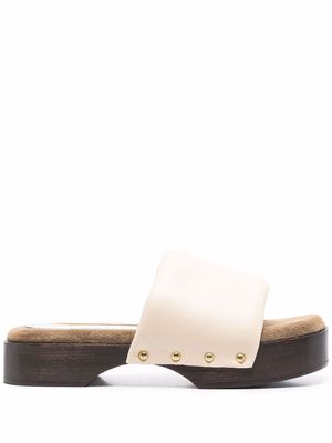 Nanushka wooden-sole 40mm sandals - Neutrals