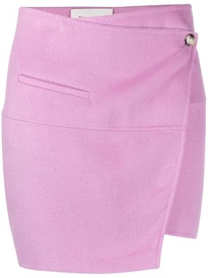 Nanushka wrap mini skirt - Pink