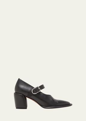 Naomi Leather Mary Jane Pumps